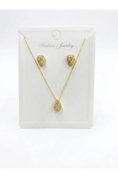 Twin Store سلسلة حجر الزركون: منتجات فولاذية 40+5 سم - Set0019