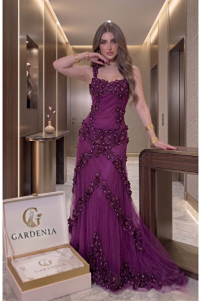 ALPHALUNA فستان بنفسجي ساحر