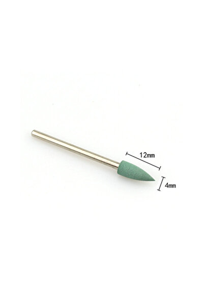 Choice6 38-151 Green 1Pcs Silicone Nail Drill Bits 3/32" Rotary Burr Head Cut...
