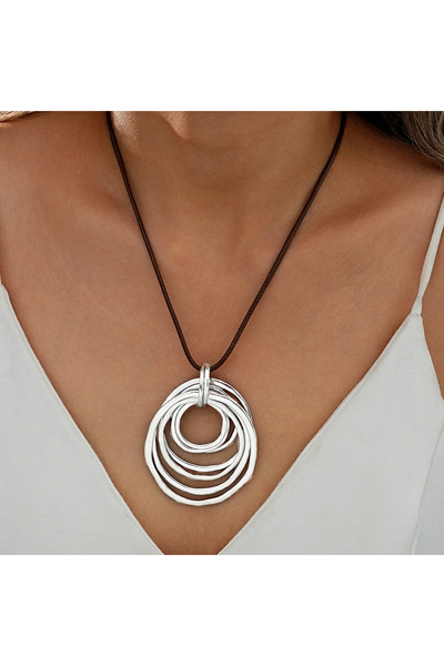 Choice AYA6588001 Boho Chic Elegant Irregular Shaped Pendant Necklace for Wom...