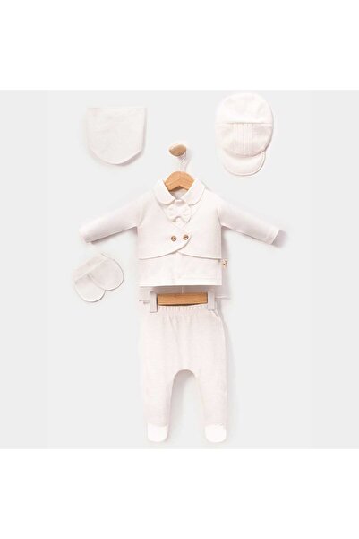 Moonic Kids Erkek Bebek Papyonlu Waffle 5 li Set