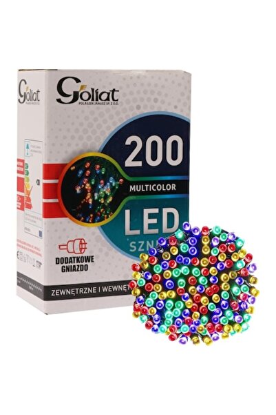 Goliat Lumini LED de Crăciun, set de 200 bucăți, multicolor, IP44, 995cm