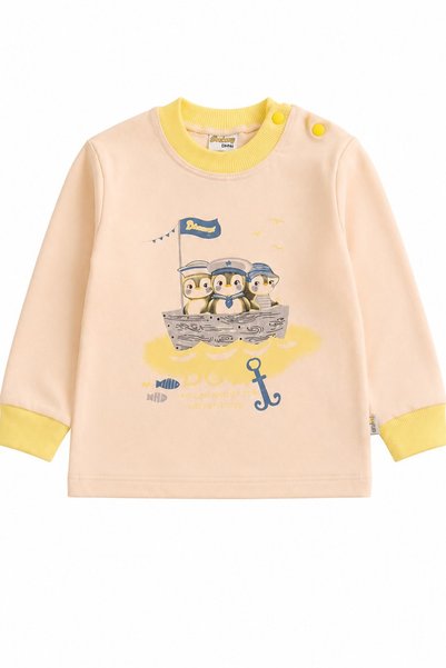 Biberon Baby Baby Set 100% Cotton Long Sleeve Printed Top and Bottom