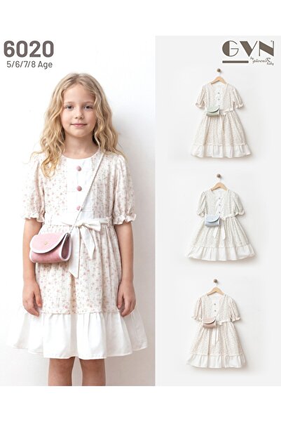 Melodikids Girl's Dress with Bag
