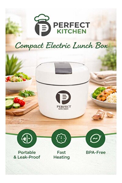 Perfect Kitchen صندوق غداء 1000 مل - أبيض