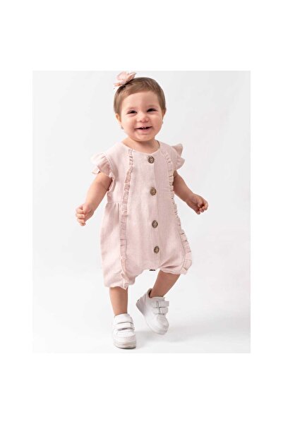 Moonic Kids Kız Bebek Fırfırlı Tulum