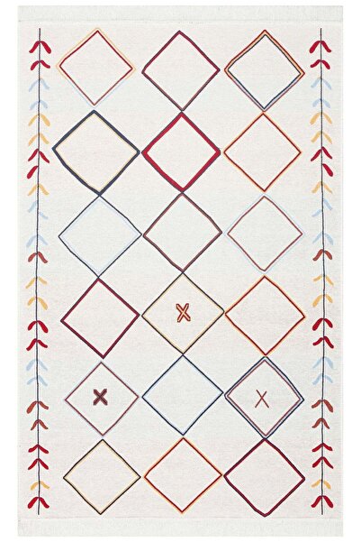 halinet Halı.Net White Modern Washable Non-Slip Living Room Carpet Eco-Arya-2...