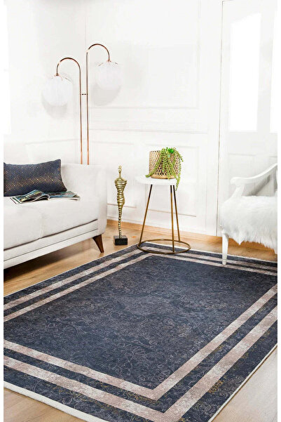 halinet Halı.Net White Modern Washable Non-Slip Living Room Carpet Haln-Hln1296
