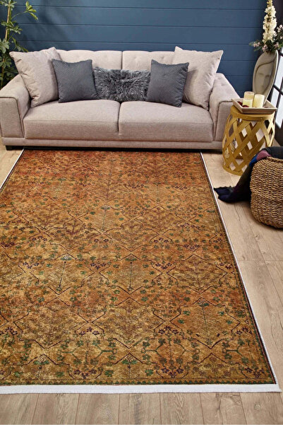 halinet Halı.Net Multi-Colored Classic Washable Non-Slip Living Room Carpet H...