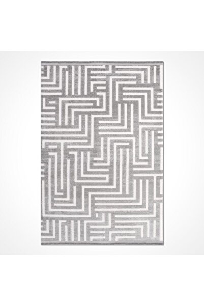 halinet Halı.Net Gray Modern Washable Non-Slip Living Room Carpet Cr-Londra-1...