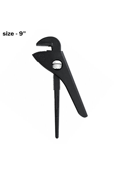 DEFAONS 9 Inch Pipe Wrench Adjustable Heavy Duty Plumbing Grip Tool Non Slip ...
