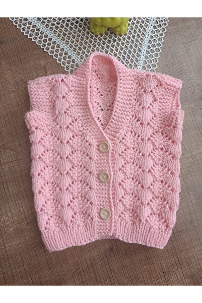 EL ÖRGÜSÜ CİCİ BEBE سترة أطفال محبوكة يدويًا
