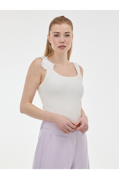 ORSAY White women's tank top with appliqué