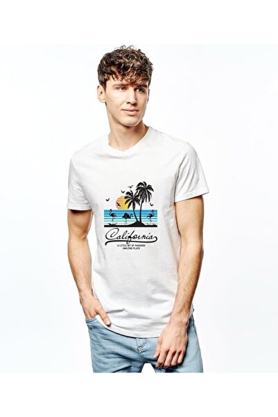 not Unisex Printed Design T-Shirt (California)| Round Neck Regular Fit T-shirt
