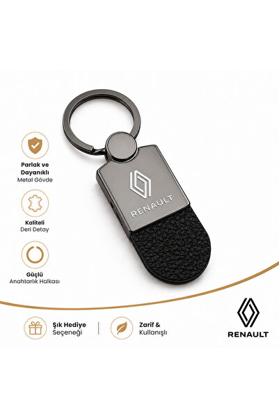 Savek Renault logo auto privjesak za ključeve, sjajni metalik, dvostrani logo...