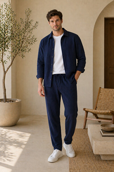 ZİYMO Men's Tube Top and Pants Set in Tube Fabric