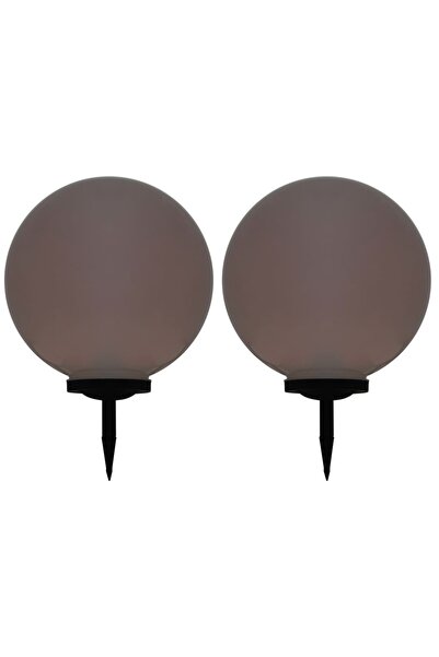 vidaxl Lampi solare de exterior, 2 buc., 50 cm, RGB, sferic, LED
