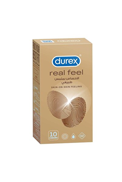 Durex Play واقي ذكري ديوركس سكين أون فيلنج ريل فيل 10 قطع