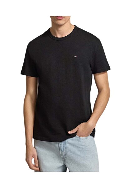 Tommy Hilfiger Ανδρικό T-shirt Μαύρο Tommy Jeans DM0DM22514-BDS