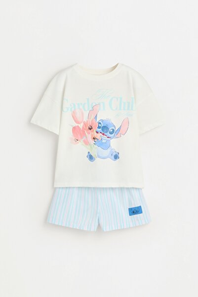 LEFTIES Stitch ve Angel ©Disney kısa pijama