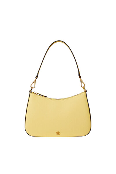 Ralph Lauren Γυναικεία Δερμάτινη Danni 26 Τσάντα Κίτρινη 431883768056-LEMON