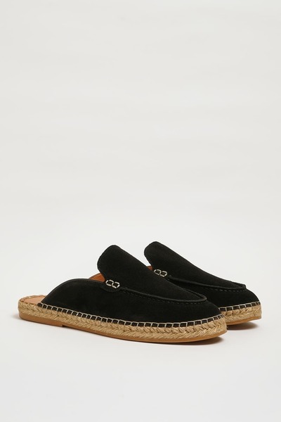 Faruk balkanas Manas Model Genuine Suede Leather Rubber Sole Slippers