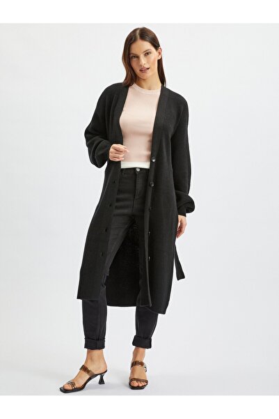 ORSAY Black women's long cardigan