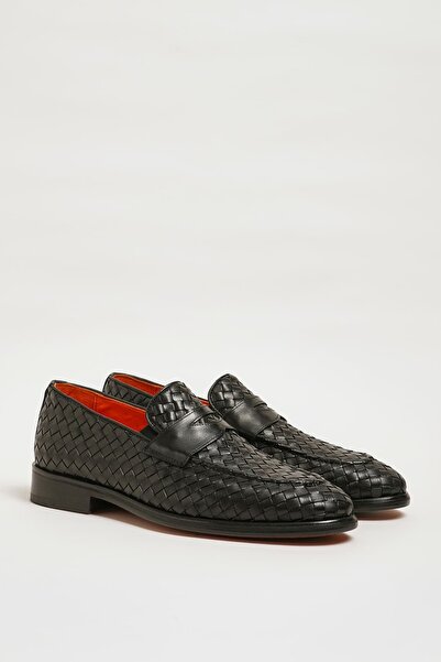 Faruk balkanas Alp Model Genuine Hand-Knitted Leather Sole Casual Shoes