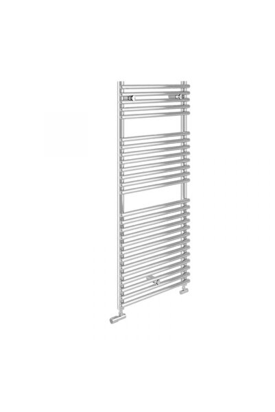 Lazzarini Towel warmer (radiator) for bathroom, chromed, steel, straight, Laz...