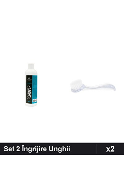 Makeup Set 2 Îngrijire Unghii - Remover Semipermanent 500ml + Perie Deprafuit...