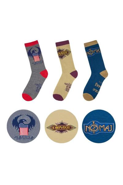 Harry Potter Set 3 Perechi Sosete Fantastic Beast Macusa