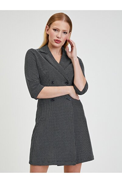 ORSAY White and black women's patterned dress