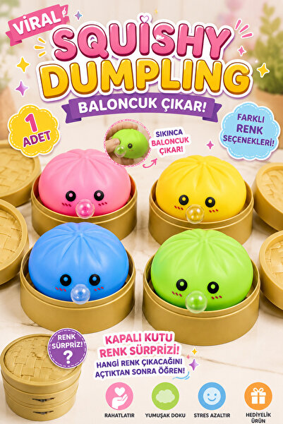 ZİVENTA 1 Adet Büyük Boy Stres Oyuncağı Squishy Sıkılabilir Oyuncak Bubble Up...