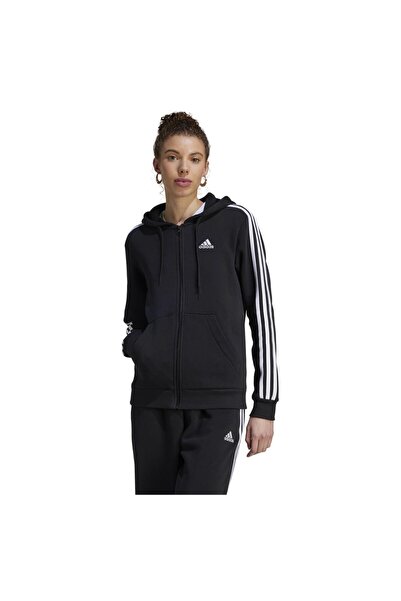 adidas Femei& # x27;s W Jachetă fleece cu 3 dungi FZ HD XS