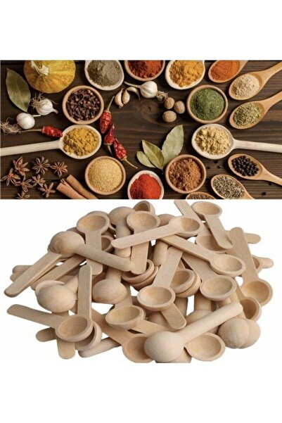 Generic Brand ملعقة بهارات ومربى من الخيزران 6 قطع