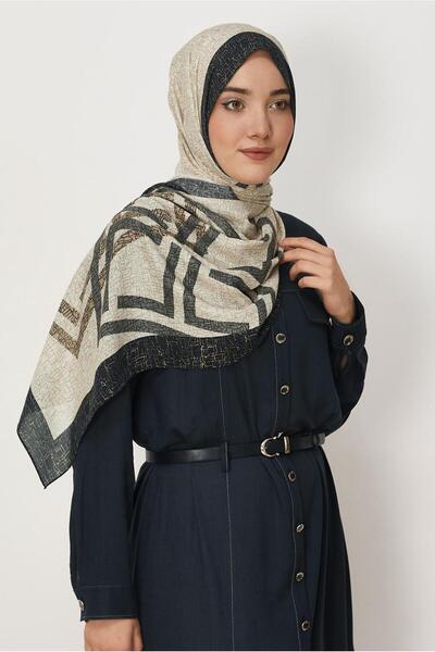 Alvina Patterned Viscose Shawl 8628