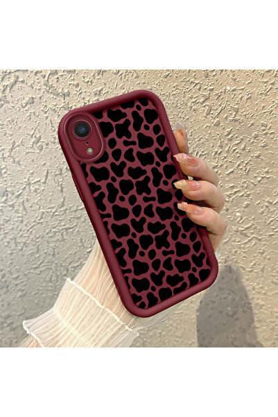 PATTERNOVA iPhone XR Uyumlu Yüksek Kalite Leopar Desenli Kılıf, Çizilmeye ve ...
