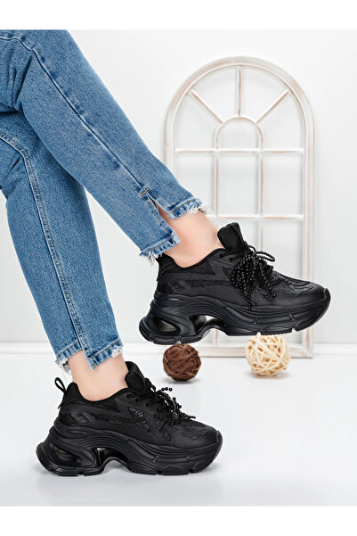 mei Pantofi Sport Dama cu Platforma 5WL120 Negru