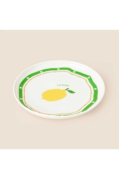 Evidea Kitchen Lemon Tatlı Tabağı - Renkli - 19 cm