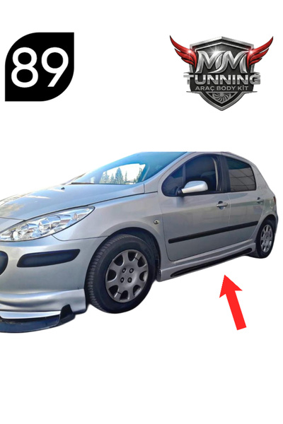 MMTUNNİNG PEUGEOT 307 YAN MARŞPİYEL TAKIMI (BOYASIZ GÖNDERİLECEKTİR)