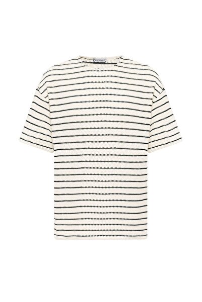 S13 Store Black Striped Oversize Knitwear Sweater