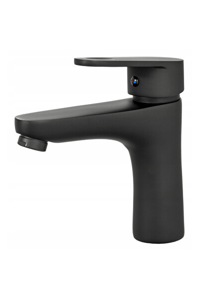 Granitan Baterie Lavoar Negru COBI Black Square, Modern