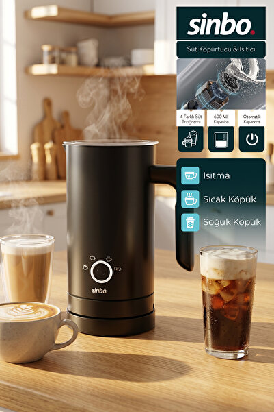 Sinbo Sto-6736 Barista Type Milk Frother and Warmer Hot & Cold Foam 500W