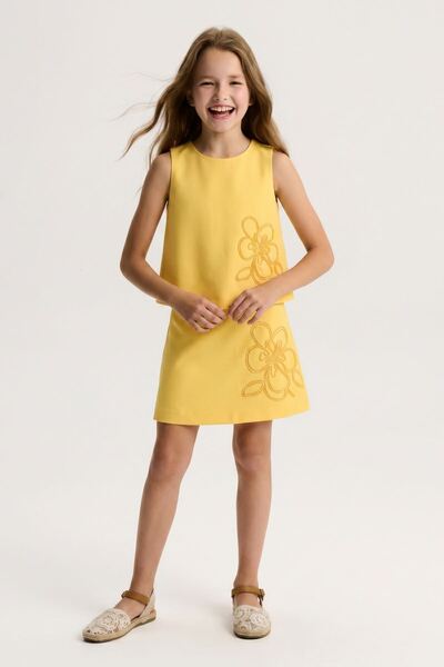 HAUSEkids 5-14 Yaş Hibiskus Pearl Kız Çocuk Takım-Limon