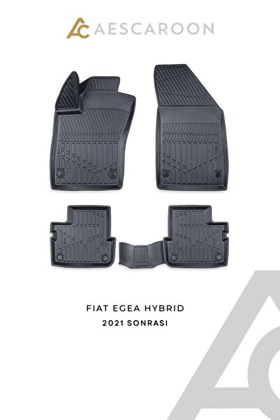 Fiat Egea Hybrıd 2021 Sonrası 3D Havuzlu Paspas