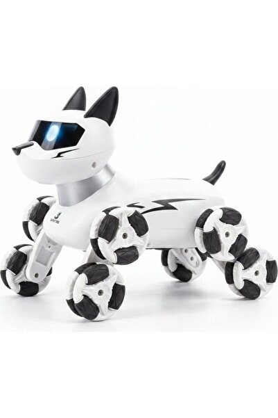 TOYSTURKA Uzaktan Kumandalı Akıllı Robot Köpek/Kedi - 2.4G Sesli ve Işıklı Ha...