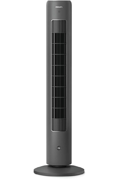 Philips 5000 Serisi Kule Tipi Fan, 105 cm ince tasarım, Uzaktan kumanda, Zamanlayıcı, 3 Hız, 3 Mod, 40W, Güçlü ve Sessiz Hava Akışı, Aromaterapi İçin Uygun, Koyu Gri (CX5535/11) | Güçlü hava akımı, uz
