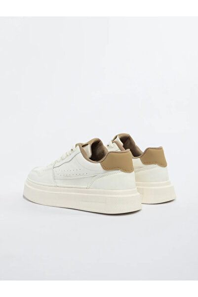 mei Pantofi Casual Barbati 2502-1 Alb-Bej