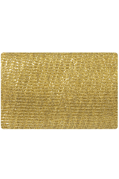 Zumzeria Țesătură decorativă de Crăciun aurie 3m x 80cm