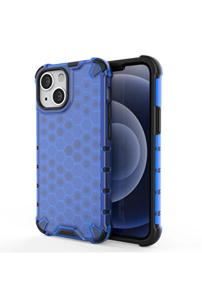 Hurtel Husă tip fagure, armată, cu bumper din TPU pentru iPhone 13 Mini, alba...